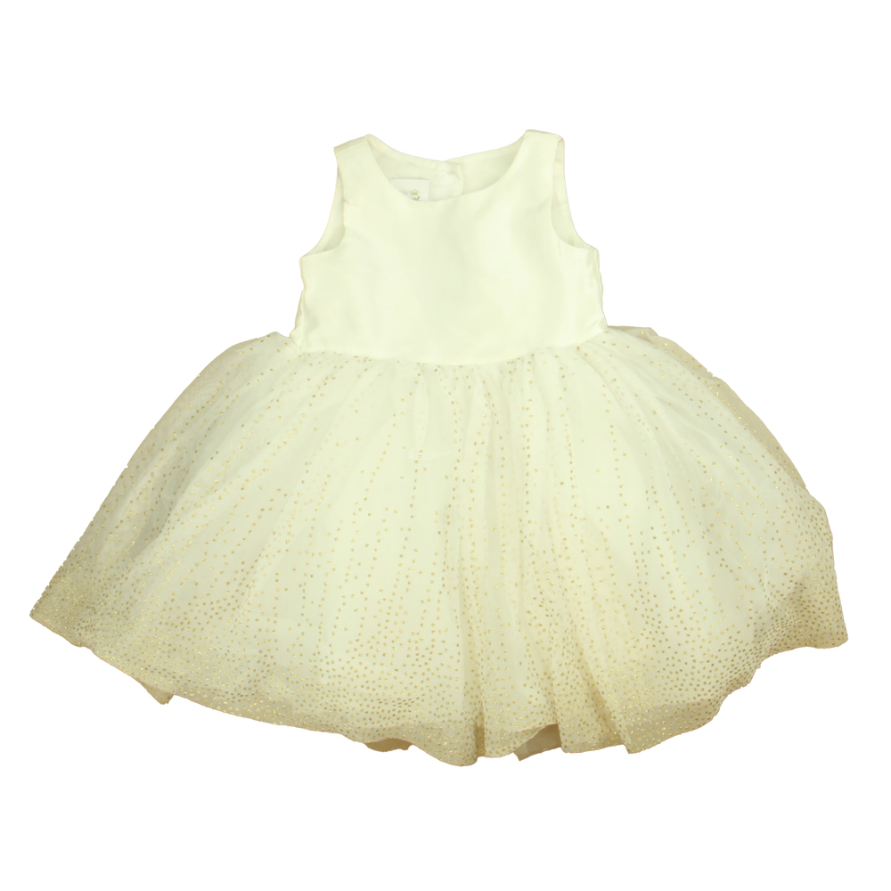 Special Editions Girls White | Gold Special Occasion Dress size: 18 Months